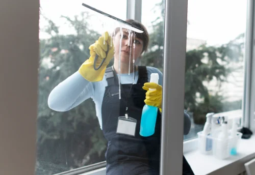Nettoyage de vitres intérieures et extérieures à Saint-Martin-des-Tilleuls